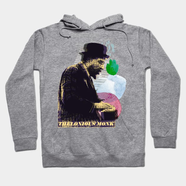 Thelonious Monk Hoodie by HAPPY TRIP PRESS